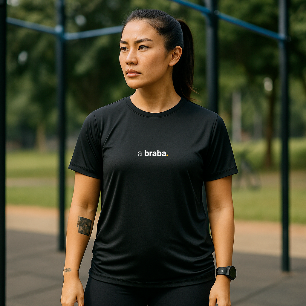 camiseta feminina dry fit a braba