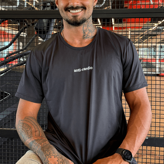 camiseta masculina dry fit anti-cardio