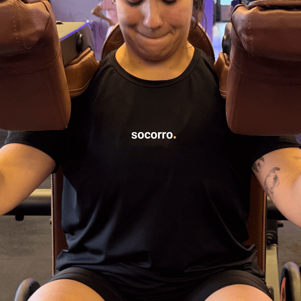 camiseta feminina dry fit socorro