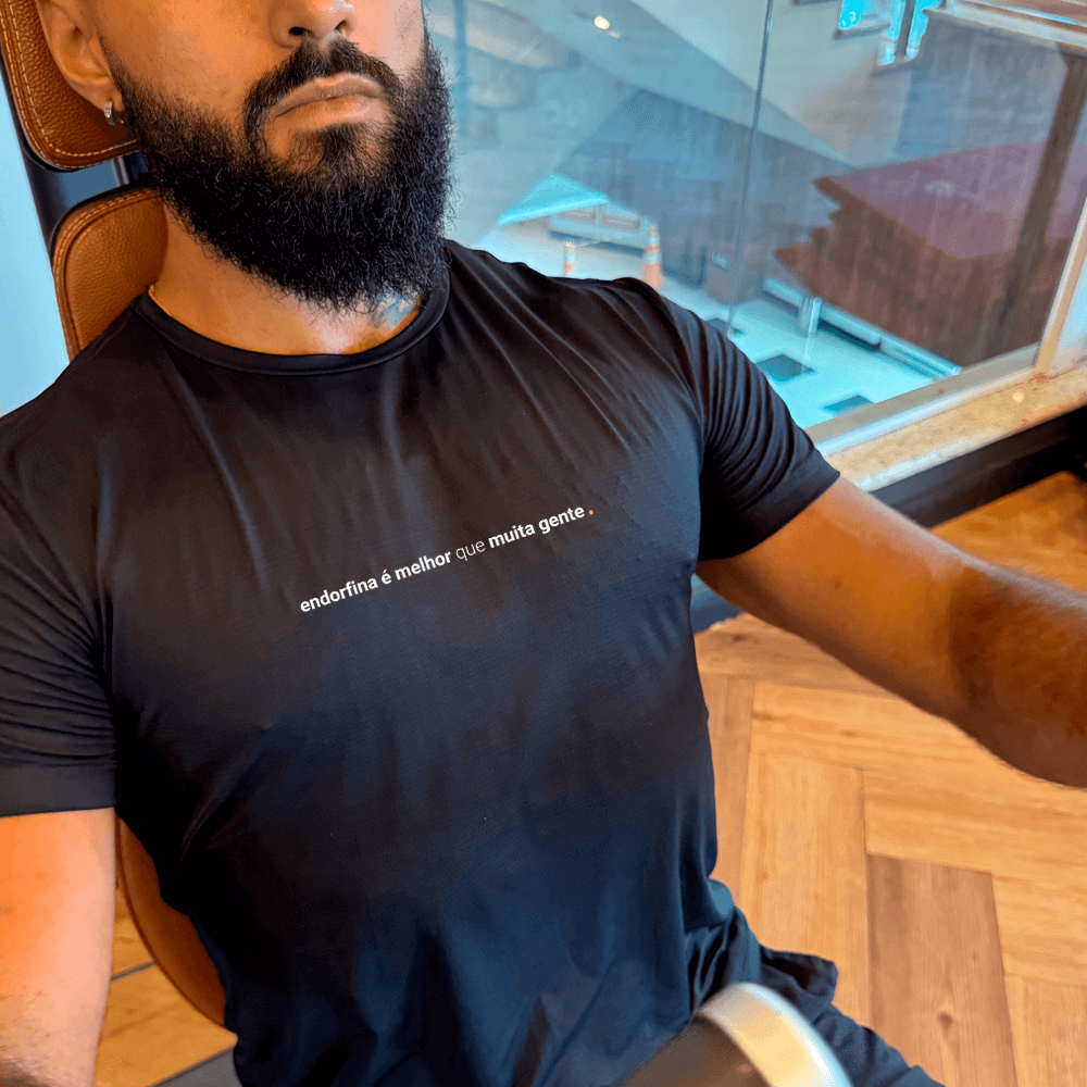 camiseta masculina dry fit endorfina é melhor que muita gente