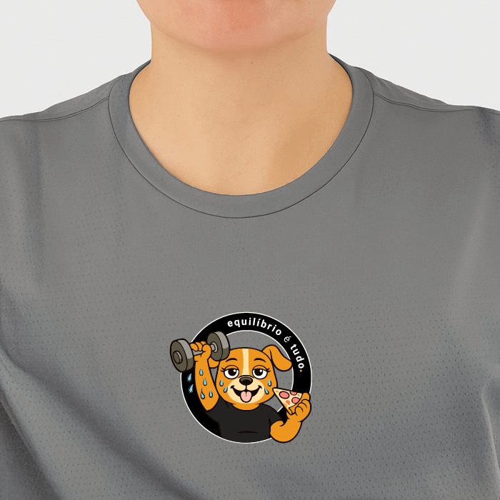 camiseta feminina dry fit equilíbrio é tudo