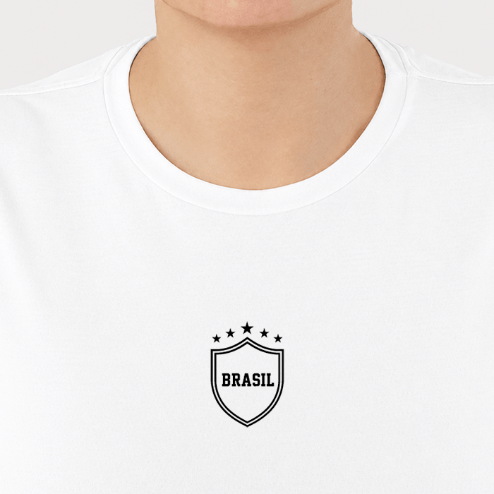 camiseta feminina dry fit brasil - edição limitada