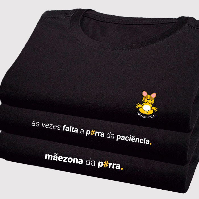 kit 3 camisetas feminina dry fit mãe estressadinha