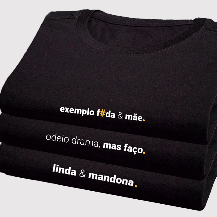 kit 3 camisetas feminina dry fit kit mãe raiz