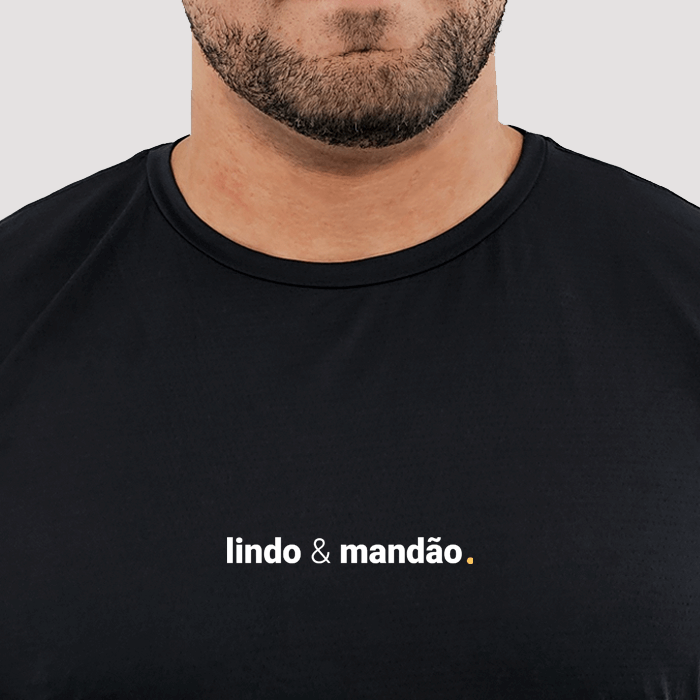 camiseta masculina dry fit lindo e mandão