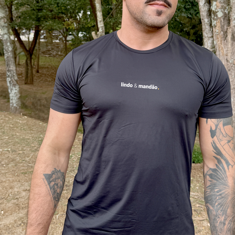 camiseta masculina dry fit lindo e mandão