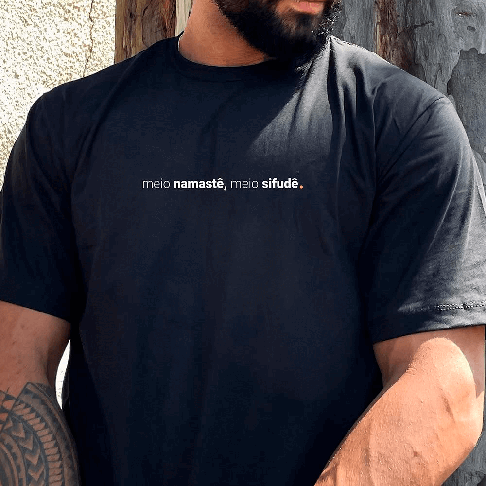 kit 3 camisetas masculina sem paciência