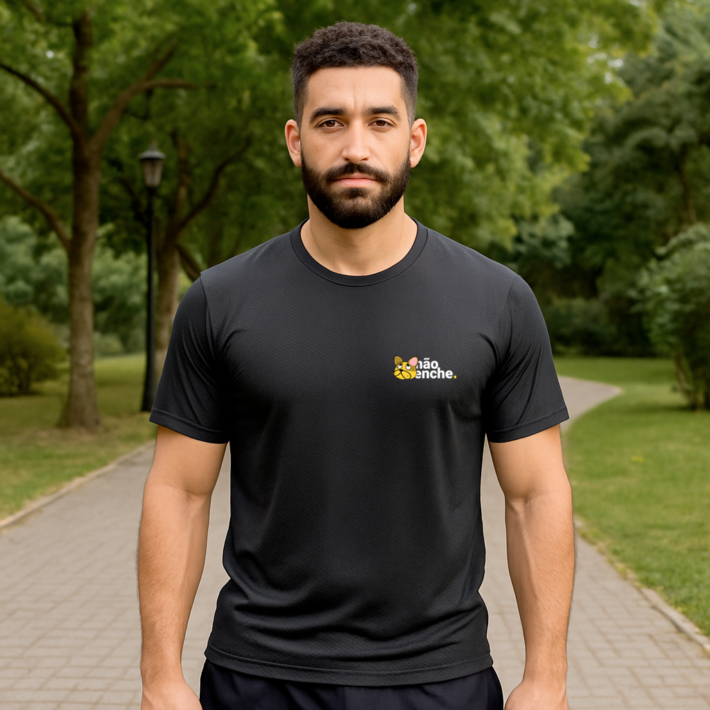 camiseta masculina dry fit não enche