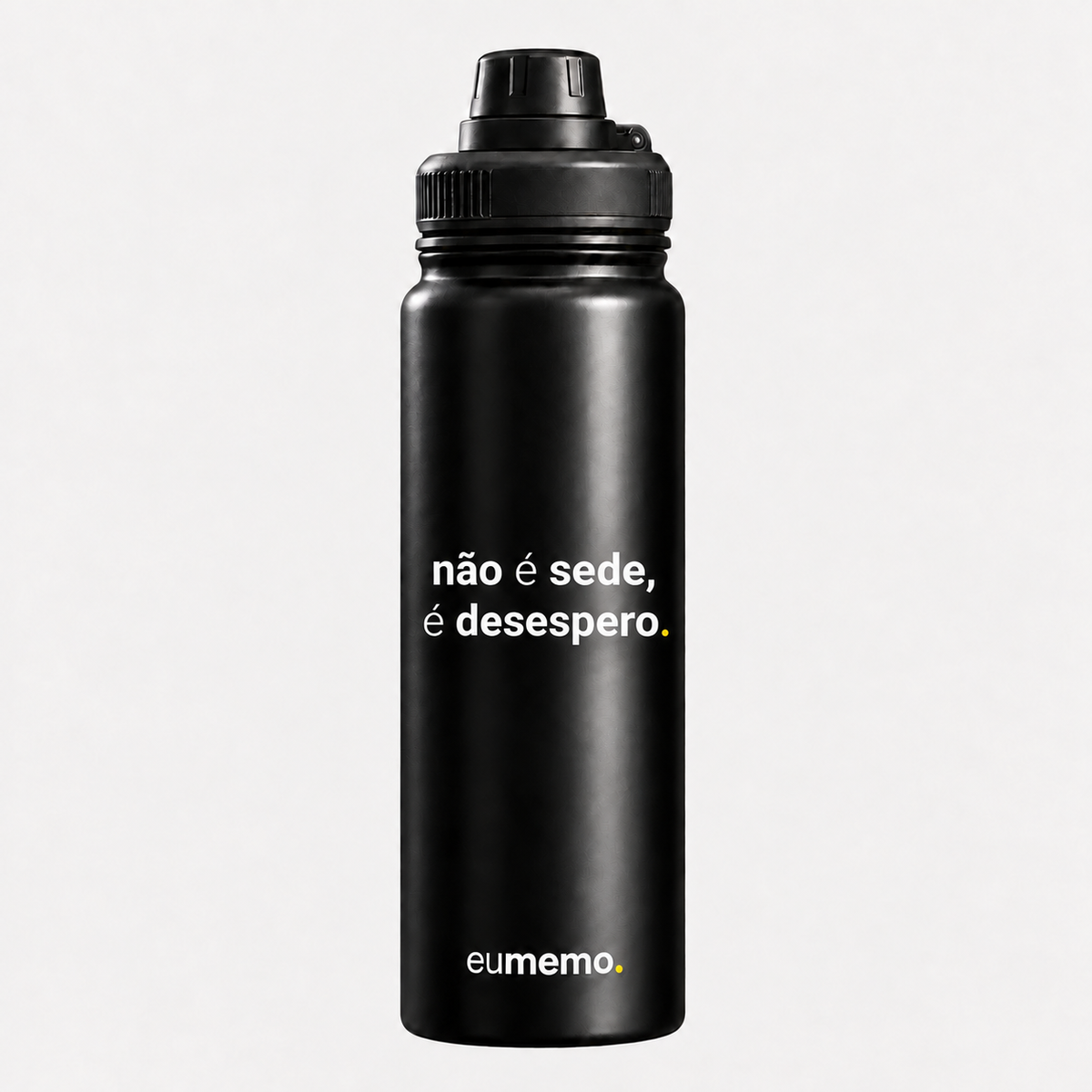 garrafa térmica com alça 800ml não é sede, é desespero