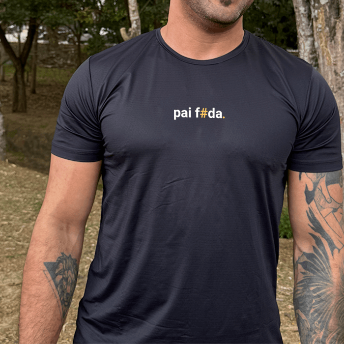 camiseta masculina dry fit pai foda