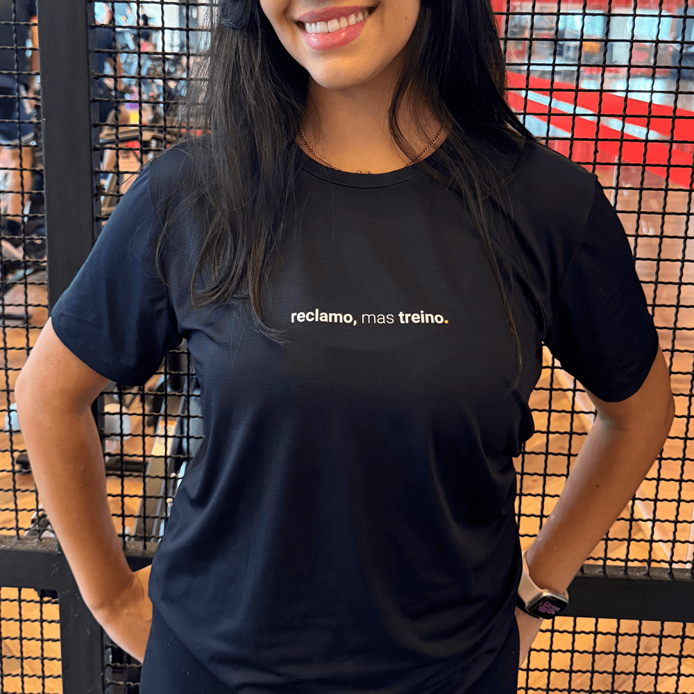 kit 3 camisetas feminina dry fit reclamo, mas treino