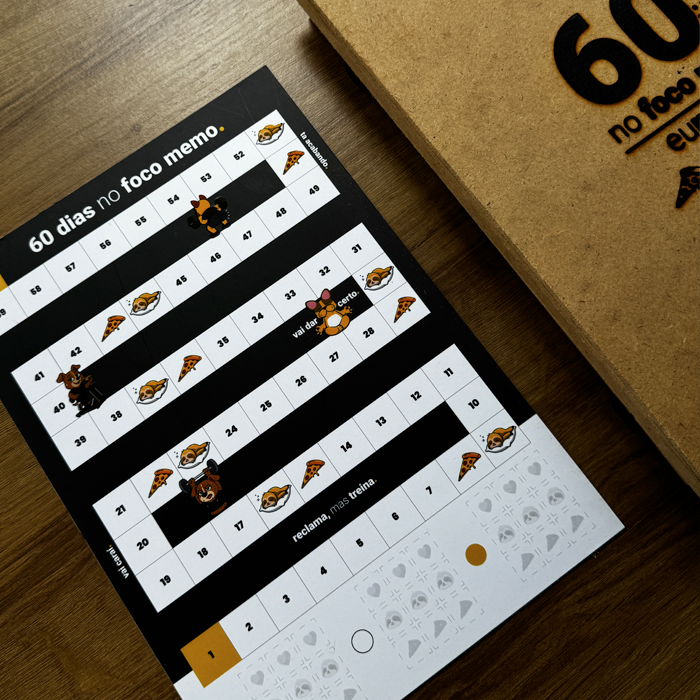 jogo 60 dias no foco memo, melhore seus hábitos