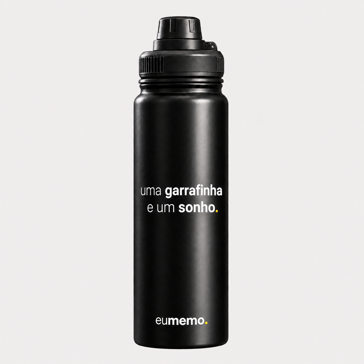 garrafa térmica com alça 800ml uma garrafinha e um sonho