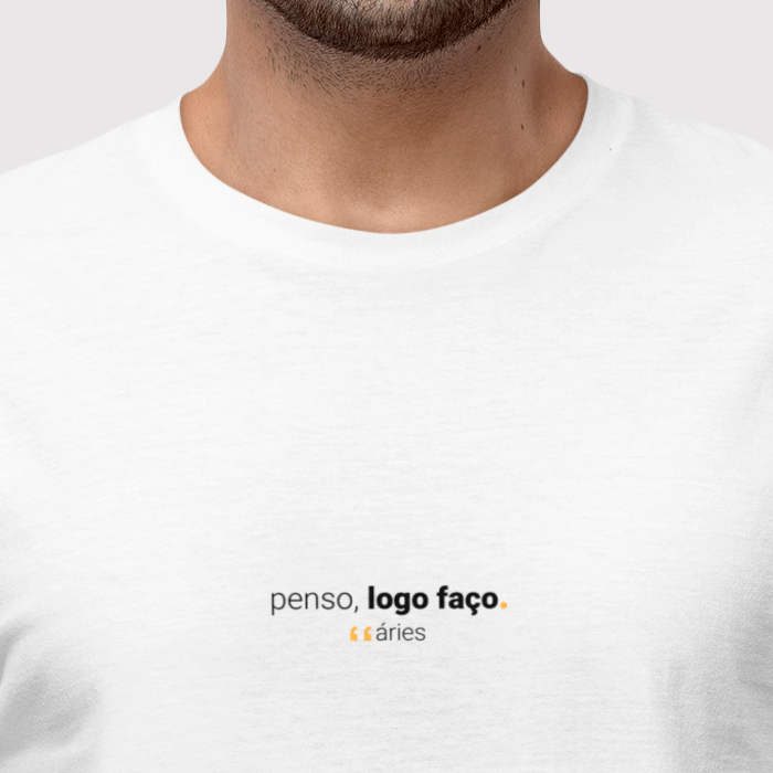 camiseta masculina signo áries