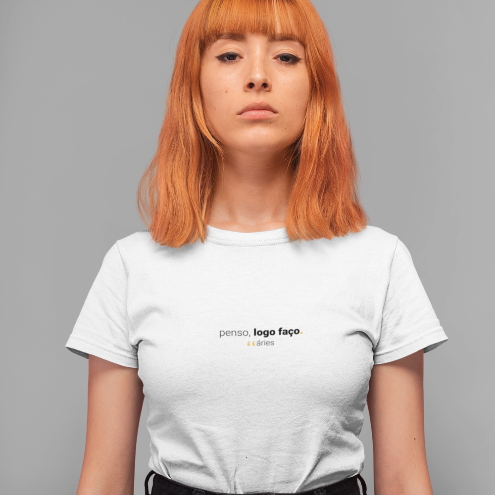 camiseta feminina signo áries