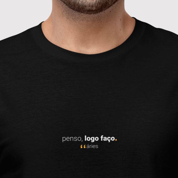 camiseta masculina signo áries