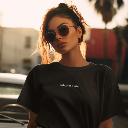 kit 3 camisetas feminina puxa-saco de mãe