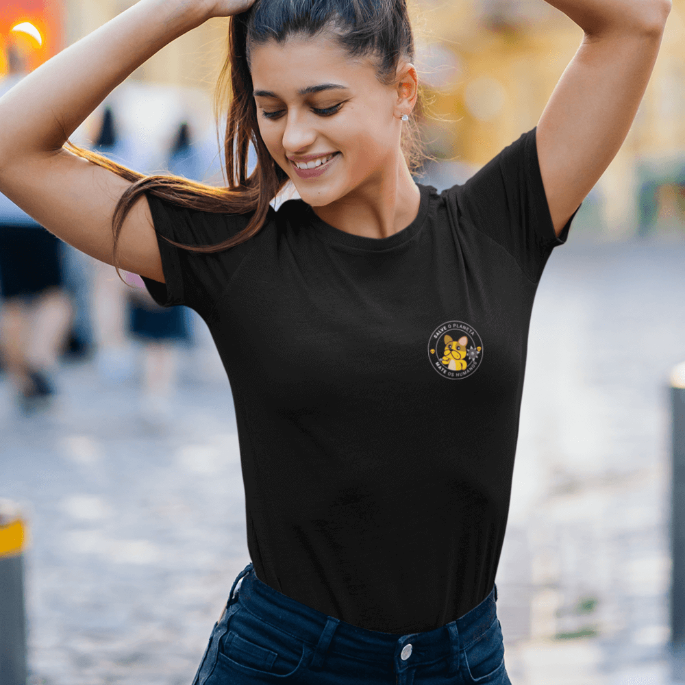 camiseta feminina salve o planeta mate os humanos