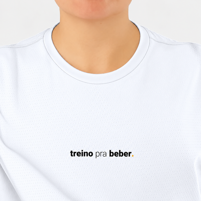 camiseta feminina dry fit treino pra beber