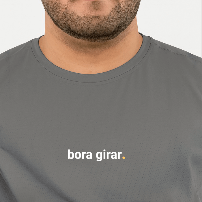 camiseta masculina dry fit bora girar