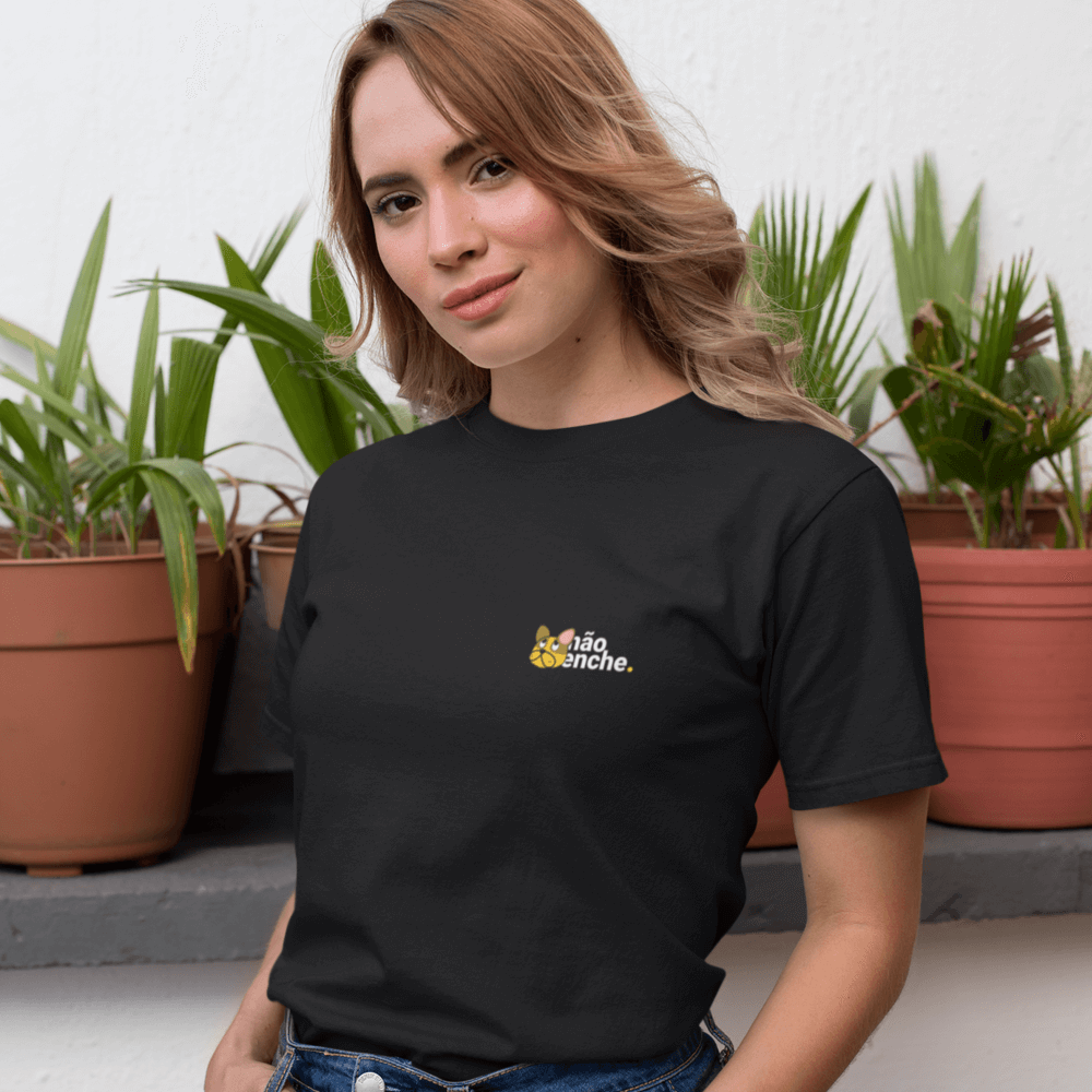 camiseta feminina não enche