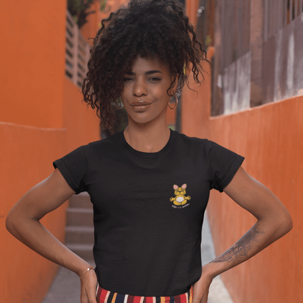 camiseta feminina não me irrita