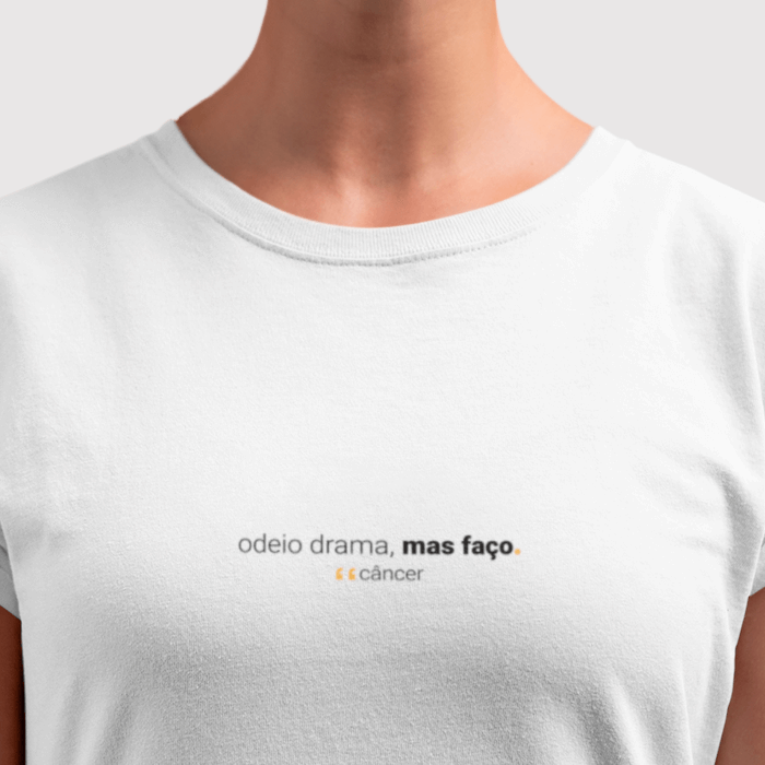 camiseta feminina signo câncer