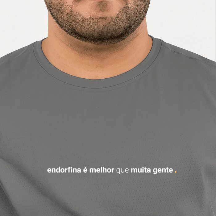camiseta masculina dry fit endorfina é melhor que muita gente