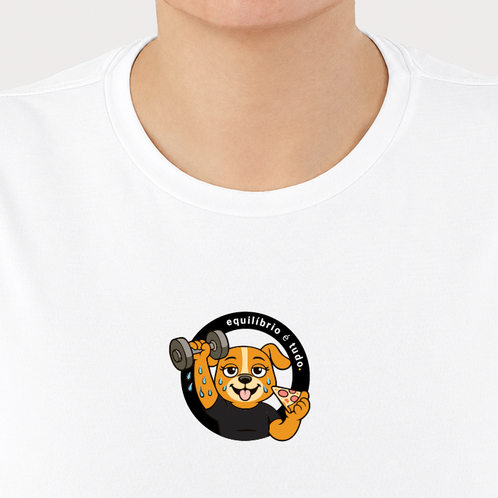 camiseta feminina dry fit equilíbrio é tudo
