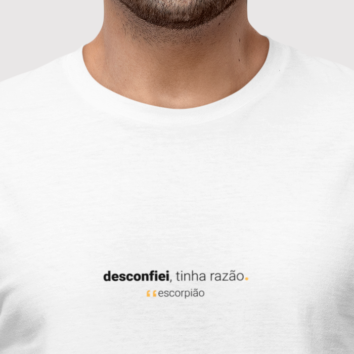 camiseta masculina signo escorpião