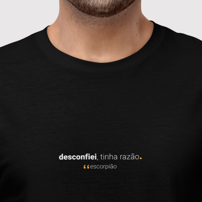 camiseta masculina signo escorpião