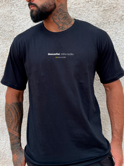 camiseta masculina signo escorpião