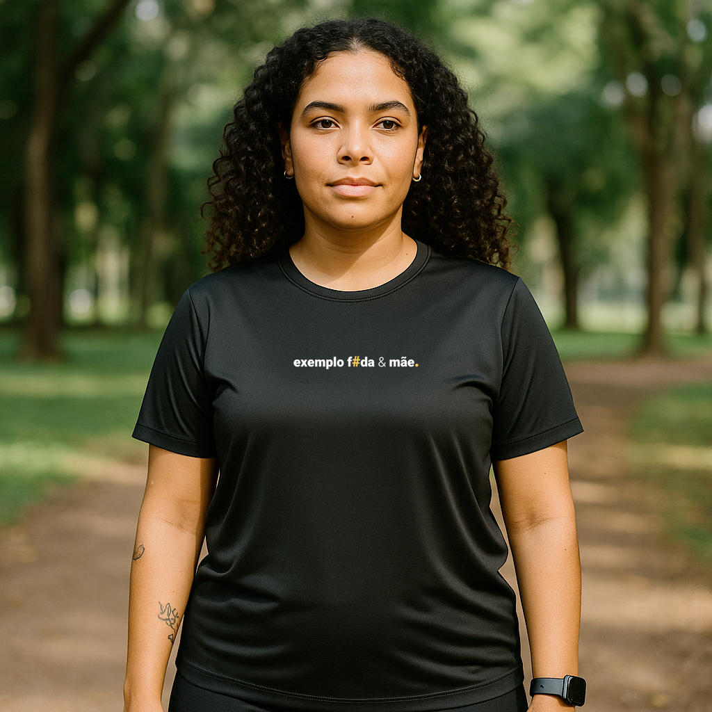 kit 3 camisetas feminina dry fit kit mãe raiz