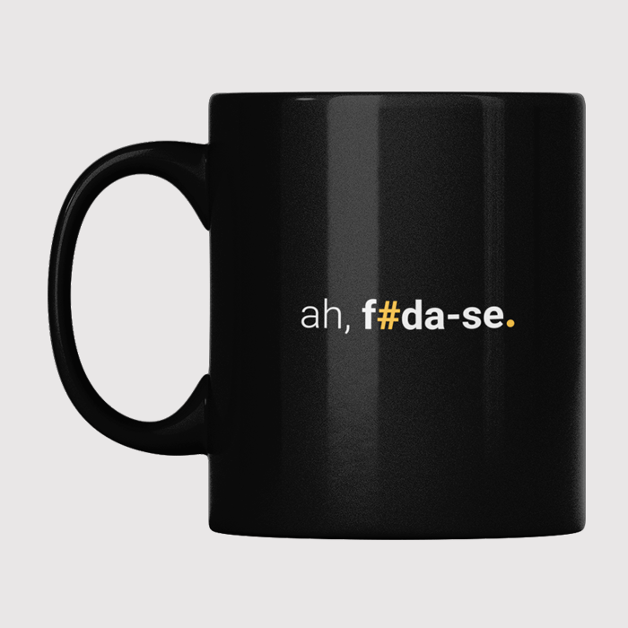 caneca ah, foda-se