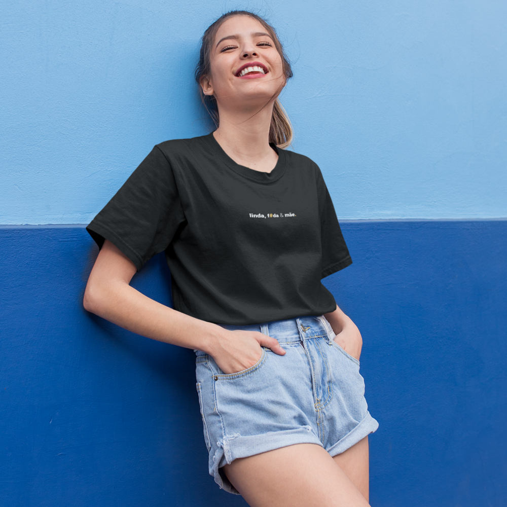 camiseta feminina linda, foda e mãe