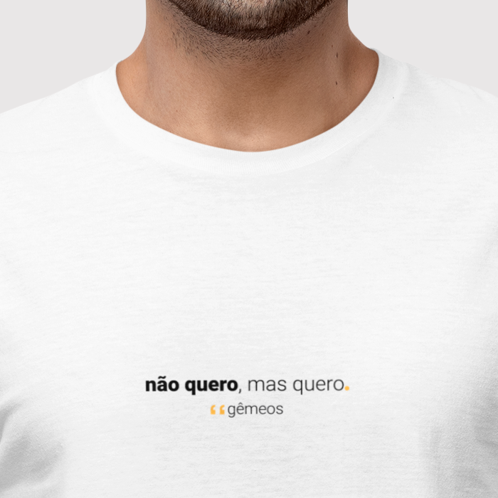 camiseta masculina signo gêmeos