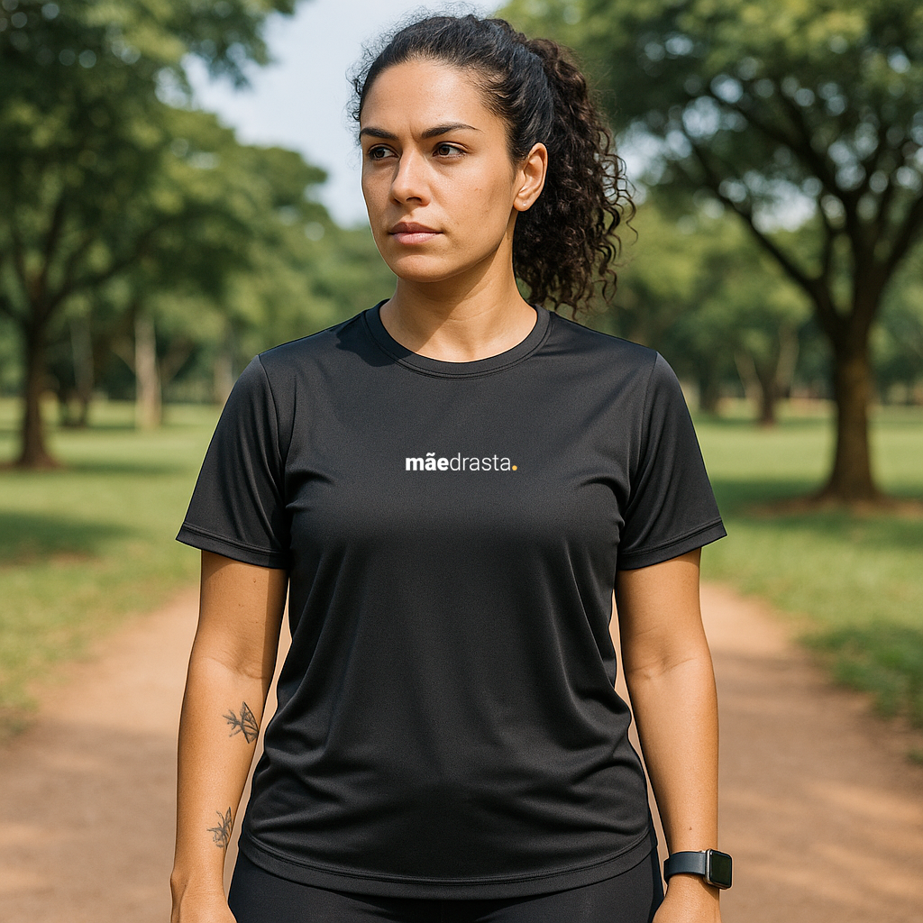 kit 3 camisetas feminina dry fit mãe estressadinha