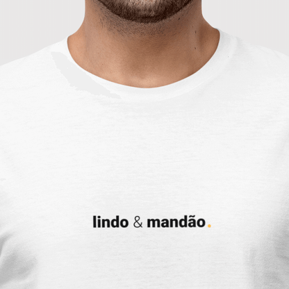 camiseta masculina lindo e mandão