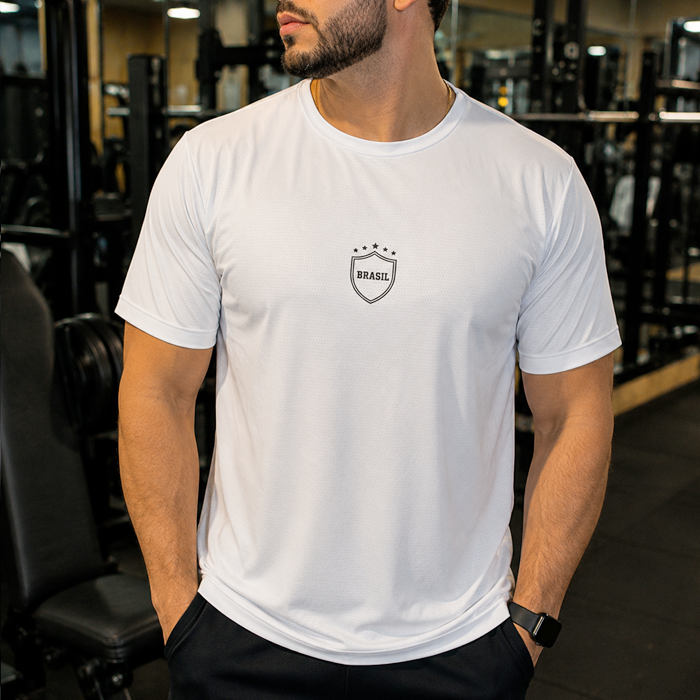 camiseta masculina dry fit brasil - edição limitada