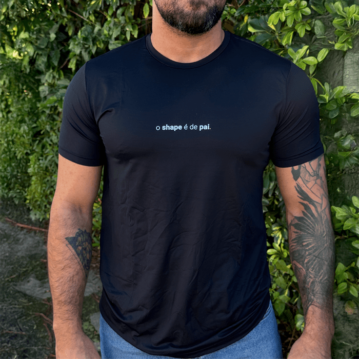 camiseta masculina dry fit o shape é de pai