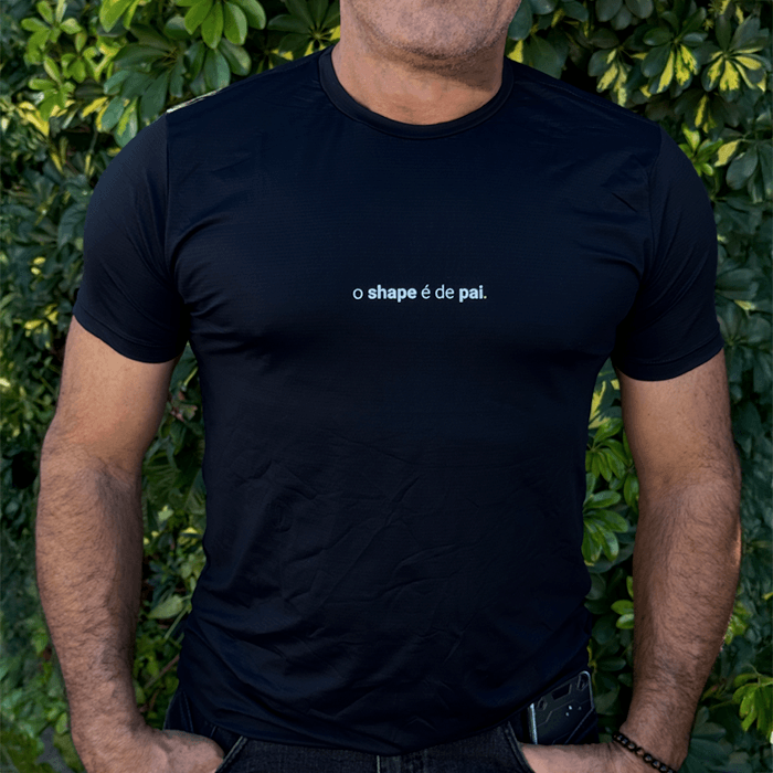 camiseta masculina dry fit o shape é de pai