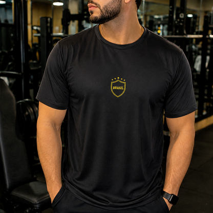 camiseta masculina dry fit brasil - edição limitada