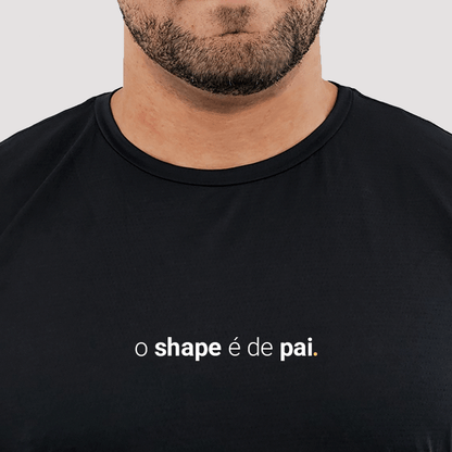 camiseta masculina dry fit o shape é de pai
