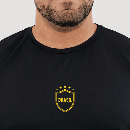 camiseta masculina dry fit brasil - edição limitada