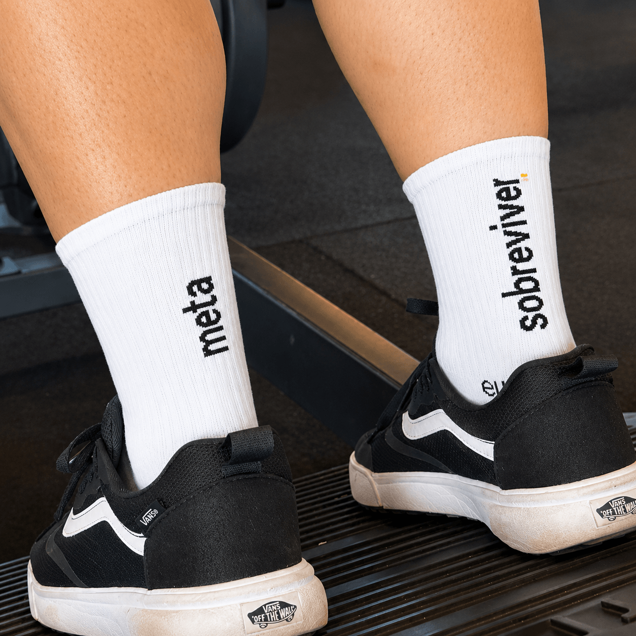 meia fitness em poliamida – meta: sobreviver
