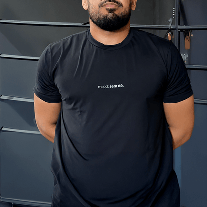 camiseta masculina dry fit mood: sem dó