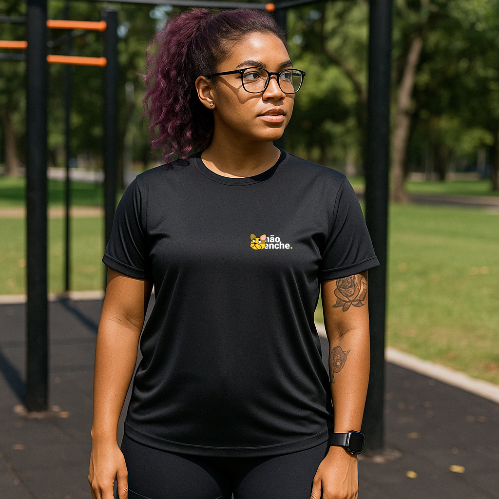 kit 3 camisetas feminina dry fit sem paciência