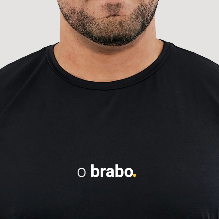 camiseta masculina dry fit o brabo