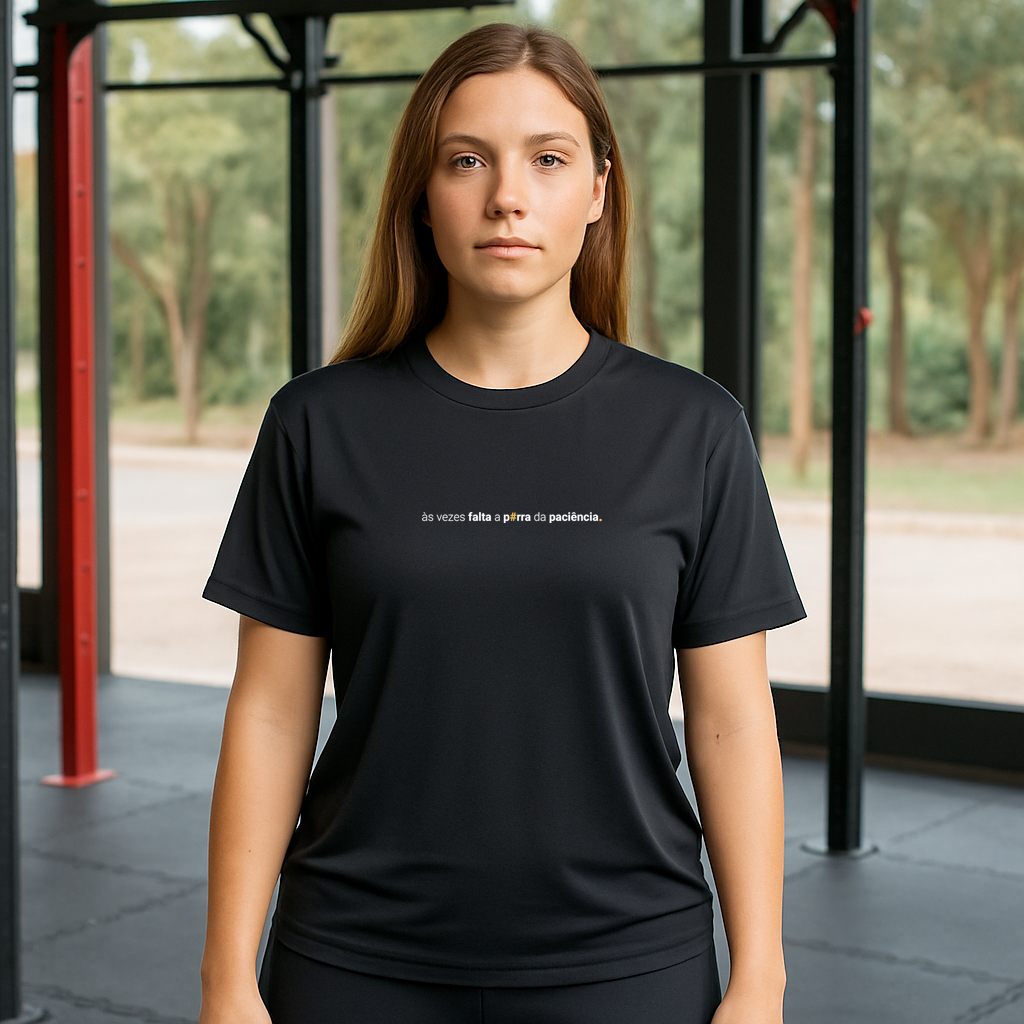 kit 3 camisetas feminina dry fit sem paciência