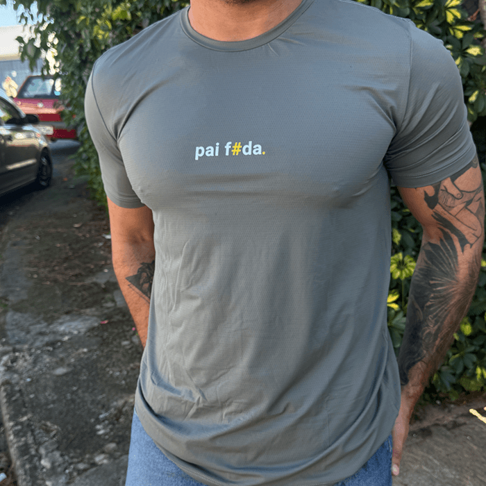 camiseta masculina dry fit pai foda